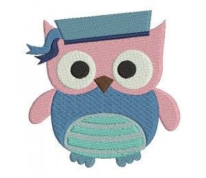 Stickdatei - Ahoi Eule Vollstich